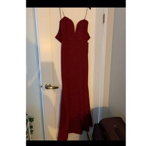 Sparkling red dress